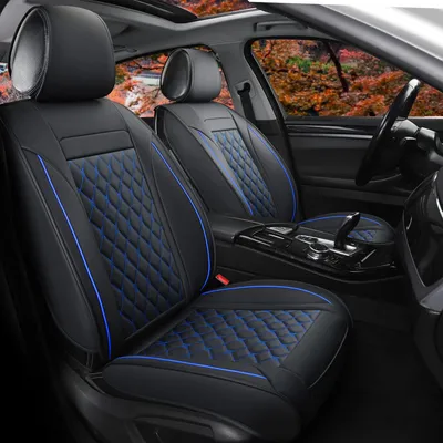 Productafbeelding van Vankerful kunstleren autostoelen, universeel geschikt voor de meeste personenauto's en SUV's