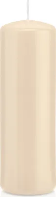 Produktbild von 24 Stumpen Kerzen Creme 15 x 4,8 cm (H x D) deutsche Marken Kerzen aus 100% Paraffin Wachs in er RAL Kerzen Qualität