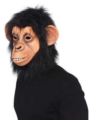 Produktbild von Schimpansenmaske Maske Schimpanse Affenmaske Affe Kostüm Fasching Latex Vollmaske Gorilla