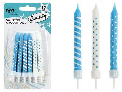 Immagine prodotto di Candele di compleanno Ravi Beauty 12 pezzi