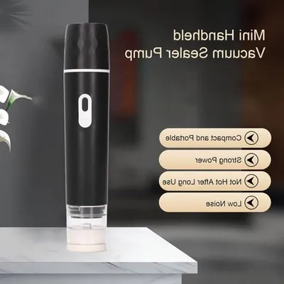 Tragbare Elektrische Pumpe für Vakuumbeutel, Ideal für Reisen und Lagerung, Kompakt und Effizient