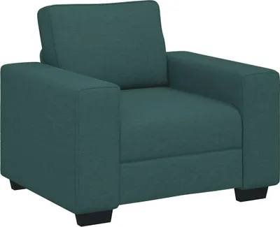 Image de vidaXL Fauteuil vert foncé 100x77x82 cm Tissu