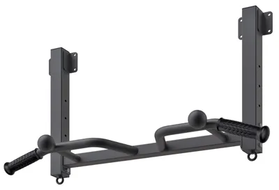 Image de Barre de traction pour fixation au plafond, avec hauteur réglable et plusieurs prises, idéale pour l'entraînement musculaire
