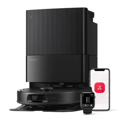 Produktbild von Roborock QV 35A Staubsauger Roboter 8.000 Pa, All-in-One Dock, Hebarer Mopp, Anti-Verfilzungsbürste, Reactive Tech, PreciSense LiDAR Schwarz