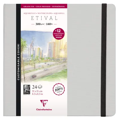 Produktbild von Clairefontaine 975447C, Kunstpapier, 300 g/m², 24 Blätter