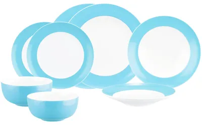 Produktbild von Seltmann Weiden Liberty Pure Colors Einsteiger-Set 8-teilig - Lagoon Blue