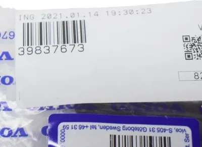 Obrázek produktu pro Krytka oka předního tažného zařízení VOLVO V40 CC OE 39837673