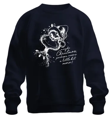 Produktbild von Grinch maybe Christmas perhaps means a little bit more Sweatshirt Pullover, Navy, S