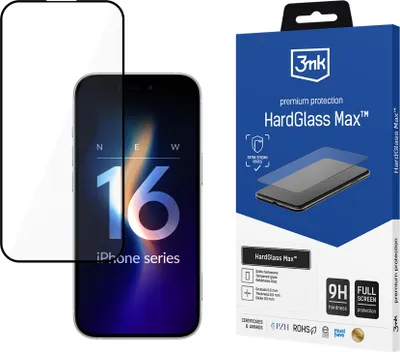 Obrázok produktu pre 3mk - HardGlass Max ochranné sklo pre iPhone 16 Pro - čierne