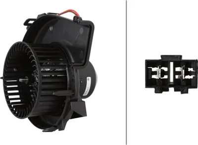 Image de Ventilateur d'habitacle 12 V 210 W 2 pôles HELLA adapté notamment pour OPEL CORSA