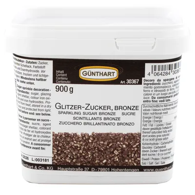 Produktbild von Günthart Glitzer Zucker Bronze in 900 g Eimer