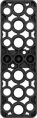 Produktbild von GV Unterlegplatte, 160 x 50 x 10 mm, Kunststoff schwarz