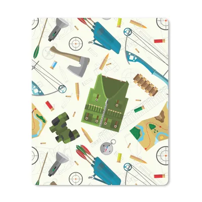 Produktbild von MuchoWow® Mauspad Mousepad Bogen - Kugeln - Patronen 30x40 cm - Mousepads - Maus Mat - Pad - Mausunterlage - Mausmatten