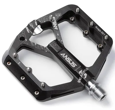 Produktbild von Fahrradpedale Aluminium Ultraleicht Antirutsch 9/16 Zoll für MTB E-Bike Stadtrad Schwarz