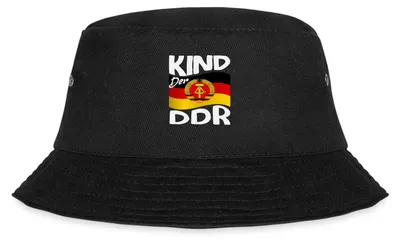 Produktbild von Spreadshirt Kind Der DDR Fischerhut, S/M (Caps), Schwarz