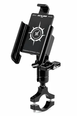 Produktbild von GUB P50 Motorrad Handyhalterung für Lenker aus Aluminium Roller Universal Handy Halterung Schnellspanner für Handyhalter drehbar für 4,7-7,2 Zoll Smartphone, Navi
