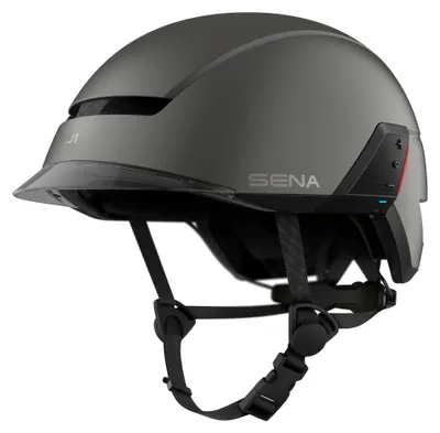 Immagine prodotto di Casco da bicicletta elettrica Sena U1, modello smart con interfono Mesh 3.0 (grigio opaco, taglia M)