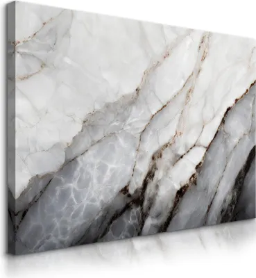 Produktbild von Muralo Leinwandbild Canvas MARMOR Imitation Moderne Muster Wandbild für Büro Br. 100cm x Hö. 70cm