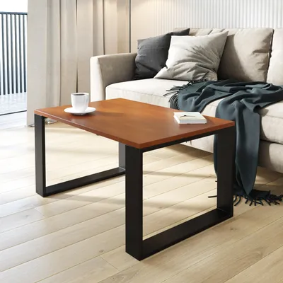 Produktbild von AKKE Locarno Couchtisch mit schwarzen Beinen LxBxH: 100x50x55 cm