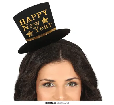 Imagen del producto de Diadema de Silvester, accesorio de Año Nuevo, banda para la cabeza, fiesta, brillo, estrellas, dorado, , festivo, para celebrar, adorno para el cabello. Color: