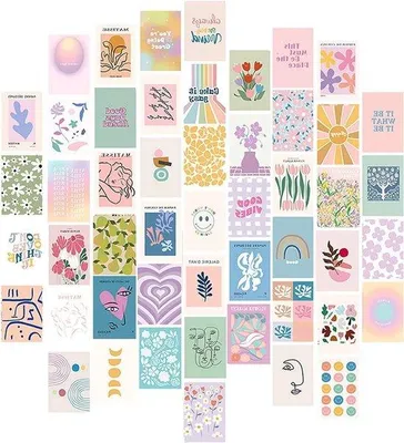 Produktbild von Boho Wanddekoration - 50 Stück - Vintage Fotokollektion - Slaapkamer Deko - Wandprint Kit - Mädchenzimmer - Vintage Ausstattung.
