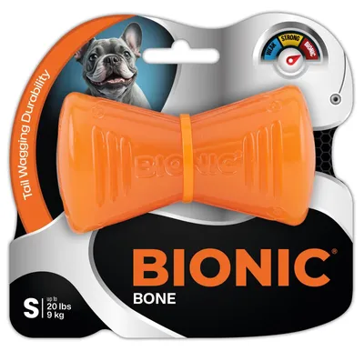 Obrázek produktu pro Hračka pro psy BIONIC Bone, 9,5 cm extrémně odolná, plovoucí, bez olova, ftalátů a BPA