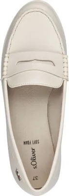 Produktbild von s.Oliver Damen Slipper Mokassin Penny Loafer sportlich 5-24601-42, Größe:40 EU, Farbe:Beige