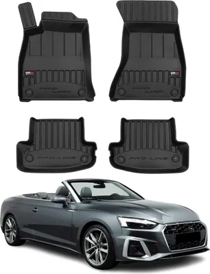 Obrázok produktu pre 2016-2024 Audi A5 Coupé Cabriolet F5P Podlahové rohože TPE čierne 4 ks