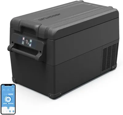 Zdjęcie produktu dla Lodówka elektryczna - Mini lodówka - Do podróży i kempingu - Głębokorozmrażająca do -20°C - Pojemność 306 litrów - Czarna