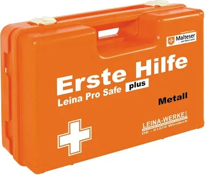 Produktbild von LEINA-WERKE Erste-Hilfe-Koffer Pro Safe plus Metall DIN 13169 orange