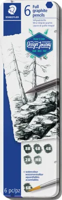 Produktbild von STAEDTLER Graphitstift Mars Lumograph pure graphite 6er Metalletui