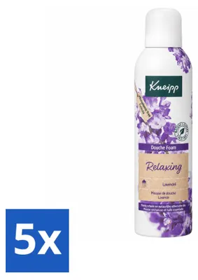 Produktbild von 5 x Kneipp Duschschaum Relaxing - Lavendel - 200 ml - Vorteilspackung - 5 Stücke