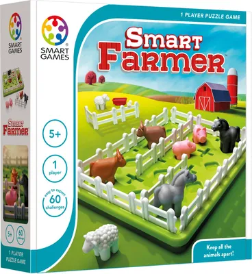 Immagine prodotto di Smart Games Solitärspiel Chaos auf der Koppel, Denkspiel, Kinderspiel, Kinder Spiel, ab 6 Jahren, SG 091 DE
