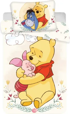 Produktbild von Winnie l'ourson et SES Amis – Baby-Bettwäsche – Bettbezug aus Baumwolle
