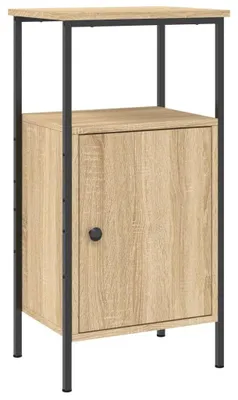 Obrázek produktu pro Noční stolek z dřeva v barvě sonomového dubu (41x31x80 cm)
