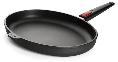 Produktbild von WOLL nowo Induktion Line Fischpfanne, 38 x 28 cm, 5,5 cm hoher Rand, mit abnehmbarem Stiel