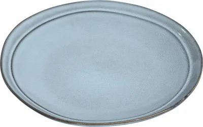 Zdjęcie produktu dla ESTIA | Talerz deserowy – talerz – z kamionki – niebieski – okrągły 21 cm – talerz płaski – talerz obiadowy – talerz do ciasta
