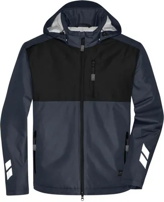 Produktbild von Padded Hardshell Workwear Jacket carbon/black, Gr. S