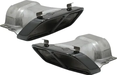 Produktbild von Auspuffspitzen Endrohe Blenden für Mercedes W176 CLA W117 C117 A45 CLA45 Optik