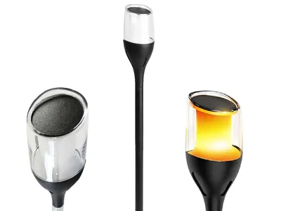 Zdjęcie produktu dla Lampa Solarna Wbijana LED Ogrodowa Pochodnia Płomień Zewnętrzna