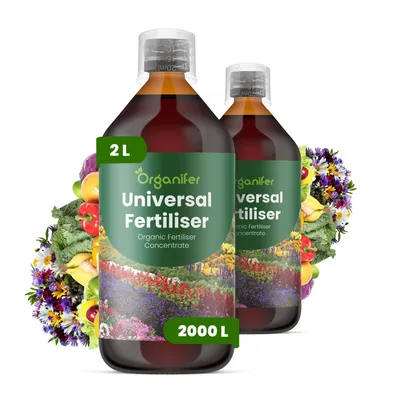 Produktbild von Flüssigdünger Universal 2x1L – 3-4-3 NPK – Flüssig-Pflanzendünger Für Alle Pflanzen – Organifer