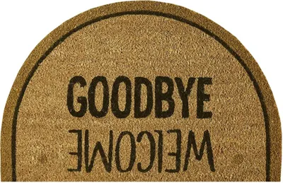 Produktbild von Kokosmatte Coco Gold welcome goodbye 40x60 cm