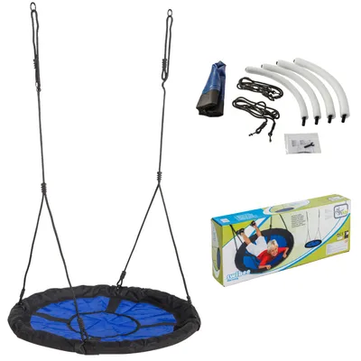 Produktbild von Nestschaukel Ø 98 cm - Hängeschaukel bis 150 kg - Tellerschaukel für Outdoor/Indoor - Für Kinder & Erwachsene
