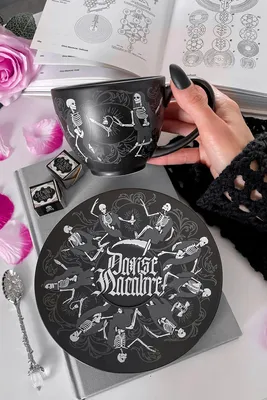 Image de KILLSTAR Tasse à thé avec soucoupe - Danse Macabre