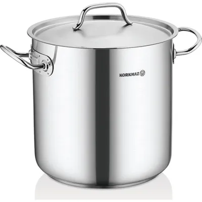 Imagen del producto de Korkmaz Proline Gastro: Olla de acero inoxidable, extra profunda, de 10,5 litros