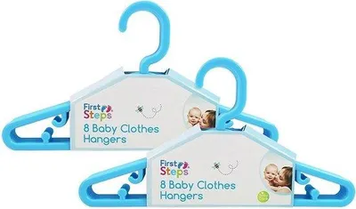 Produktbild von Famanu Baby Kleiderbügel Set - 8 Stück in Blau, Rosa oder Weiß