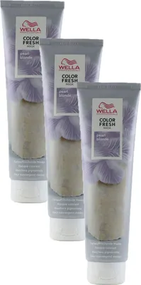 Produktbild von Wella Color Fresh Mask 3 x 150 ml Tönungsmaske Farbmaske Pearl Blond Set
