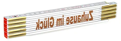Produktbild von Zollstock mit der Gravur 'Zuhause im Glück'