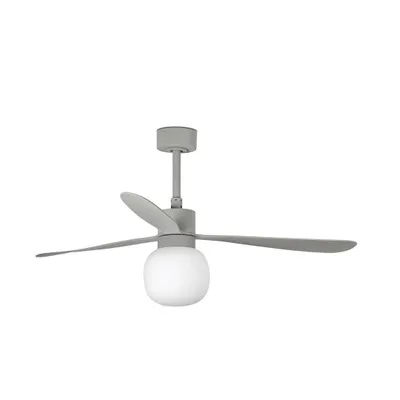 Produktbild von Energiespar Deckenventilator mit LED Beleuchtung und Fernbedienung Amelia III Grau 132 cm