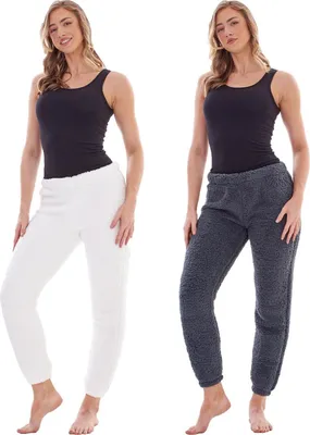 Productafbeelding van Keanu - Loungebroek voor dames (2-pack), model TC653 (maat 42 DE - 44 DE), kleur wit/anthraciet